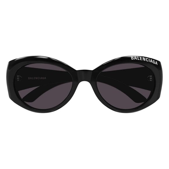 New Authentic BALENCIAGA Black Cat Eye BB0267S 001 Sunglasses Women - Picture 2 of 3